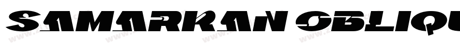 Samarkan Oblique字体转换